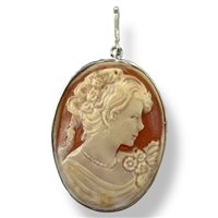 Anhänger Mandile 1922 Dame Cammei  in Silber Conchiglia 2MCICM146